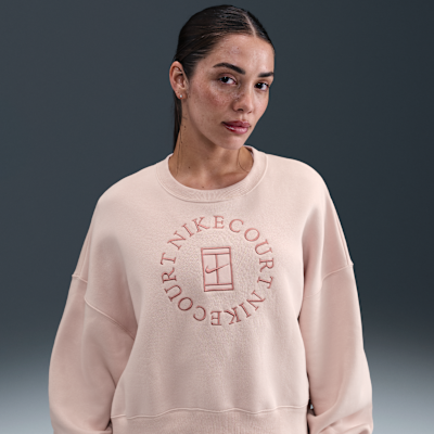 NikeCourt Heritage Phoenix Fleece Women's Over-Oversized Crew-Neck